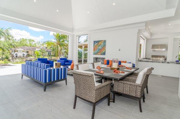 Out Door Kitchen & Living Naples, Florida New Construction