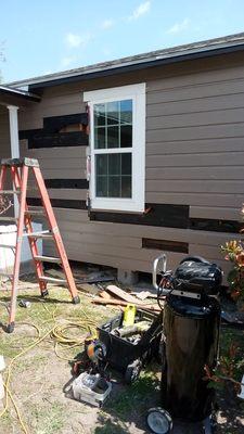 Siding repair and paint