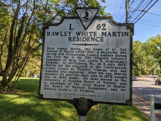 Rawley White Martin Residence Marker, Chatham