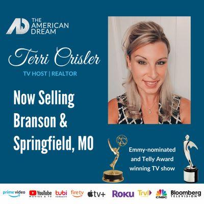 Terri is not just a real estate agent she is also your Newest Host of American Dream TV Network!