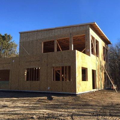 SIP (structurally insulated panel) house in Jordan