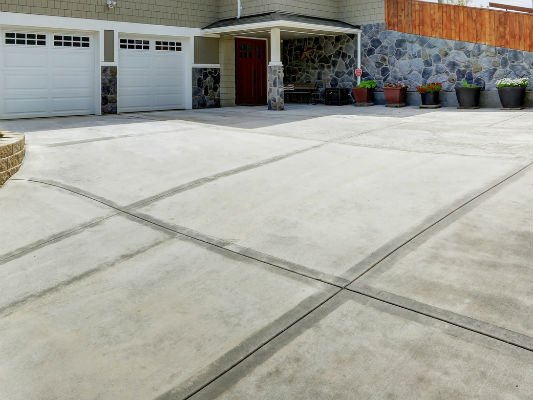 Driveway and apron