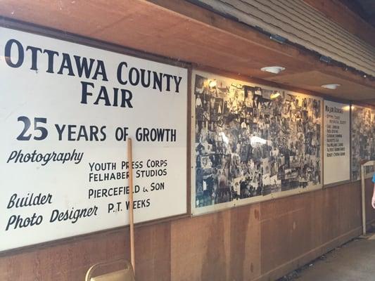 Historical display in one of the barns