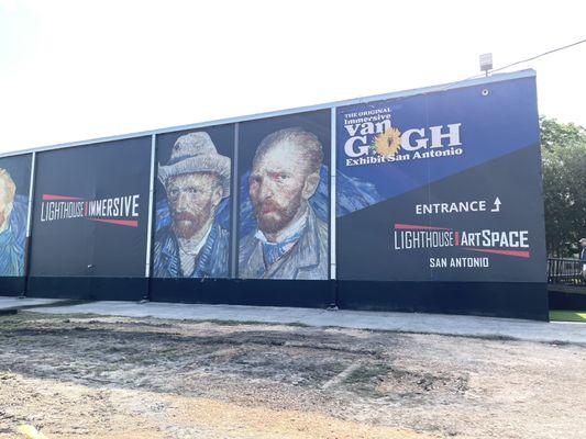 Lighthouse Artspace mural for Immersive Van Gogh