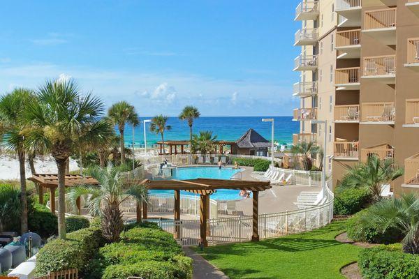 View of Outdoor Pool at Pelican Beach Resort