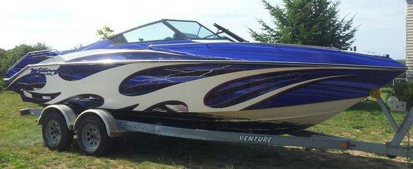 Boat, boat wrap, vehicle wrap, trailer wrap, trailer graphics, vyper graphics, viper graphics, nitro-wraps, nitrowraps, Traverse City wraps,