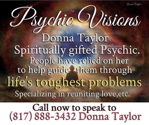 Donna Taylor has been helping people with their toughest problems no need to struggle you're not alone call now