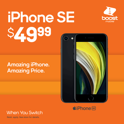 New iPhone SE for an unbelievable price when you switch!