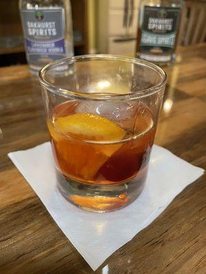 Wheat whiskey old fashioned