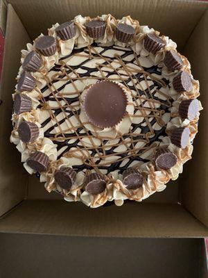 Peanut butter cake.