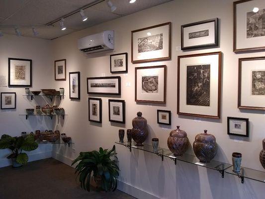 Etching exhibit, summer 2019