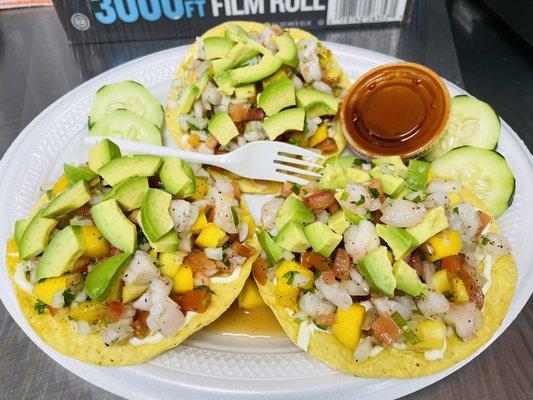 Mango shrimp ceviche