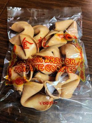 Dozen fortune cookies