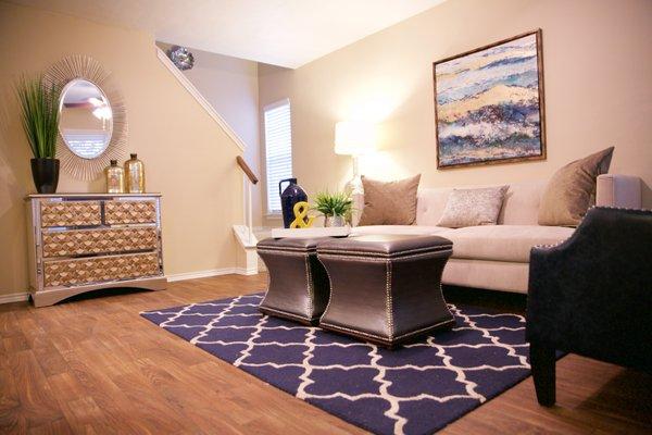 Living Room of the Windermere Townhome