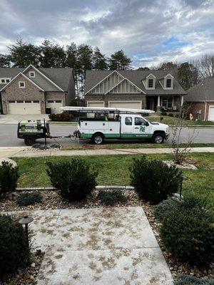 Performance Lighting and Irrigation Service Vehicle. One of several trucks they use.