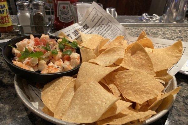 Ceviche and chips, outstanding!