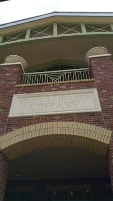 Hubs did this archway & monument sign. @TampaHillsLib #architecture #brickmason