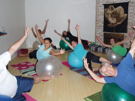 Pilates with the Ball fun