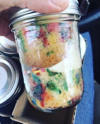 Confetti cake jar