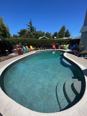 Tahoe Blue Mini Pebble entry steps