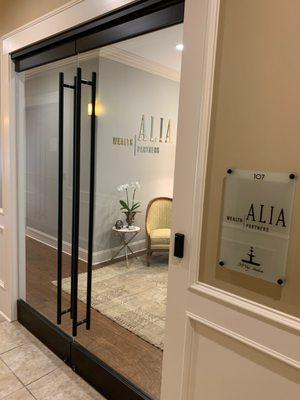 Alia Wealth Partners Entrance