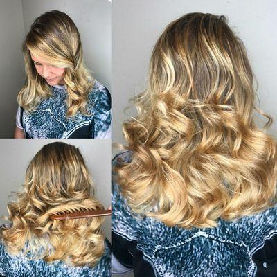 A blonde Balayage service by Lauren!