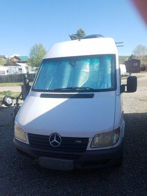 Our Sprinter back on the road thanks to Metric Motors