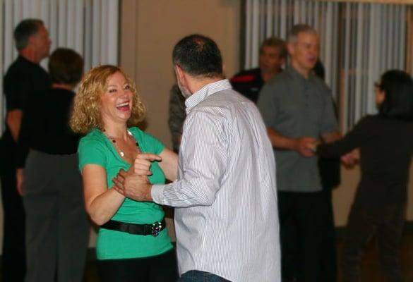 Dancers enjoying Vito Magrone's Friday night ballroom dance class and open dance.