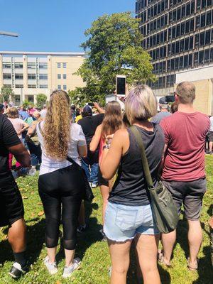 Kickoff before the Prayer March, June 2020, Norfolk, VA