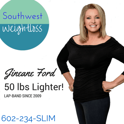 TV personality Jineane Ford lost 50 lbs - and has kept the weight off ever since she got the lap-band in 2009! You can too!