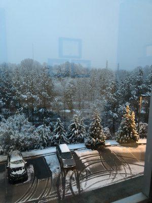 View of the snow 12/8/17 from the office window!