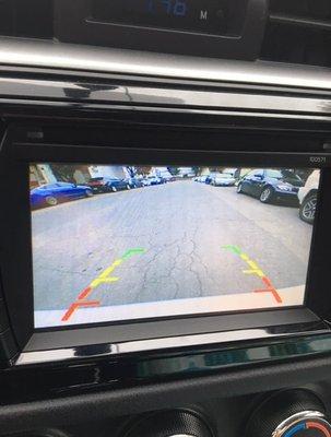 back up camera screen