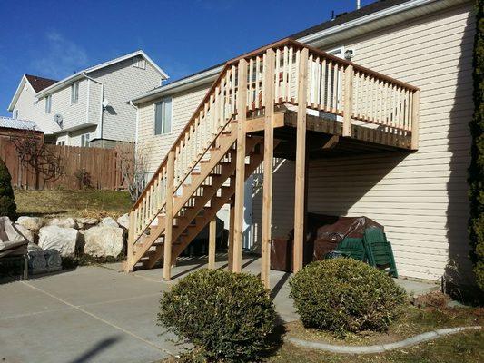 Layton, Utah Deck and Stairs (After)