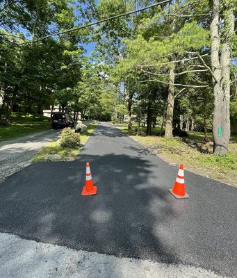 overlay residential driveway