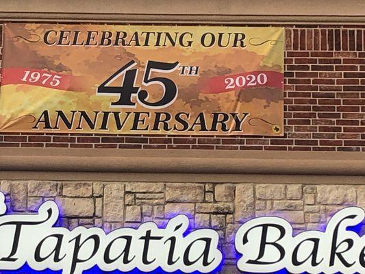 45 years strong! Thanks to our customers!