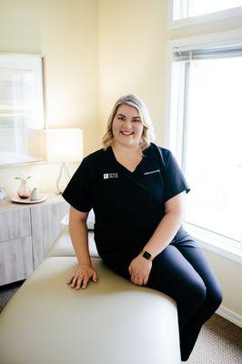 Dr. Katie in our acupuncture and examination room