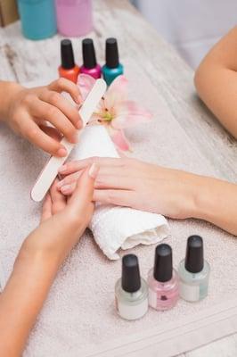 Don't let your hands tell your age.  Come in and enjoy a moisturizing manicure.