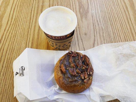 Pecan sticky bun (coffee from Dayton's nearby)