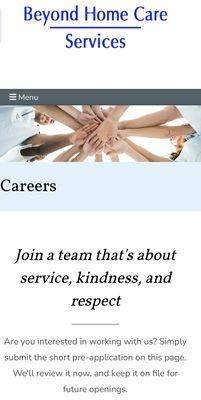 Join our team of compassionate care givers