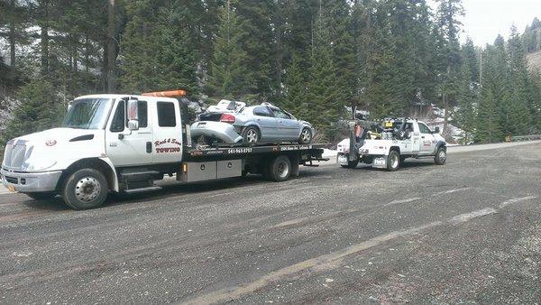 Towing a vehicle during winter