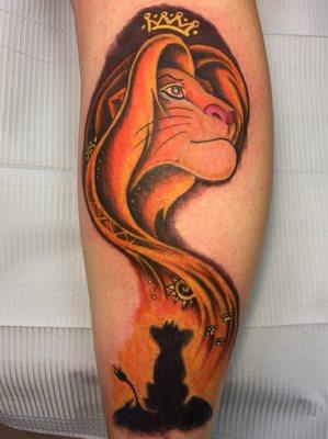 Lion king inspired tattoo