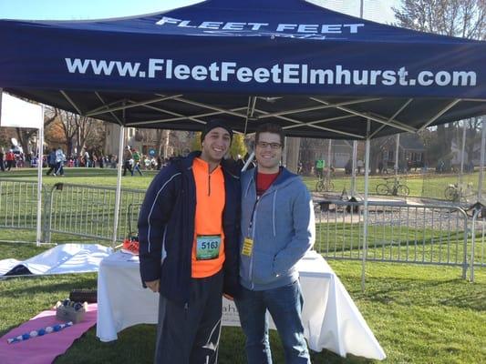 Coach Rich @ The Naperville Marathon.