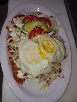 Red chilaquiles