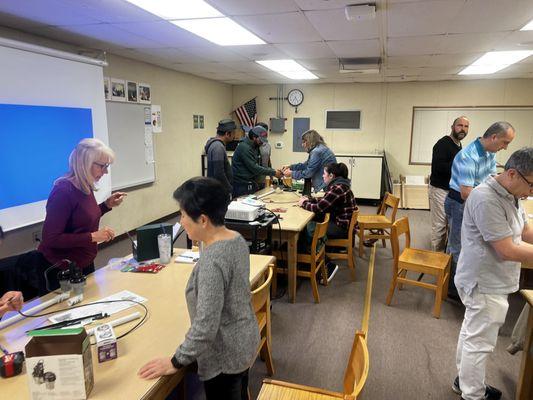 Students learning in our DIY Home Repair Class.