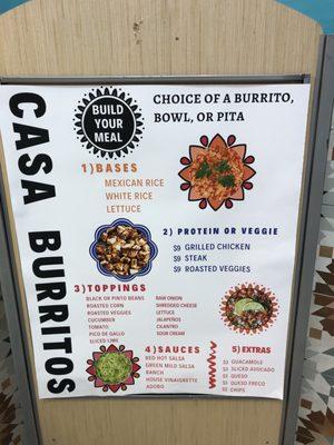 Options for your meal!