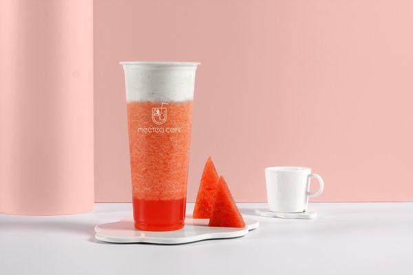 Fresh Watermelon slush with creama