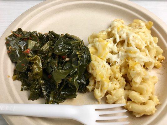 Chef Katie Cox's Spicy (Collard) Greens & Mac 'N Cheese