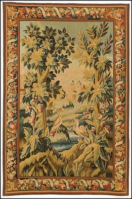 French Verdeu Tapestry 8X10