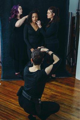 Behind the scenes- photoshoot.