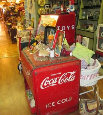 Antique coca cola collectables.